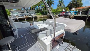 cockpit, Aquila 44, power catamaran for sale