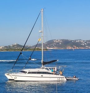 exterior, Dean 365, catamaran for sale