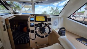 helm, Aquila 44, power catamaran for sale