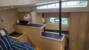 bed, Aquila 44, power catamaran for sale